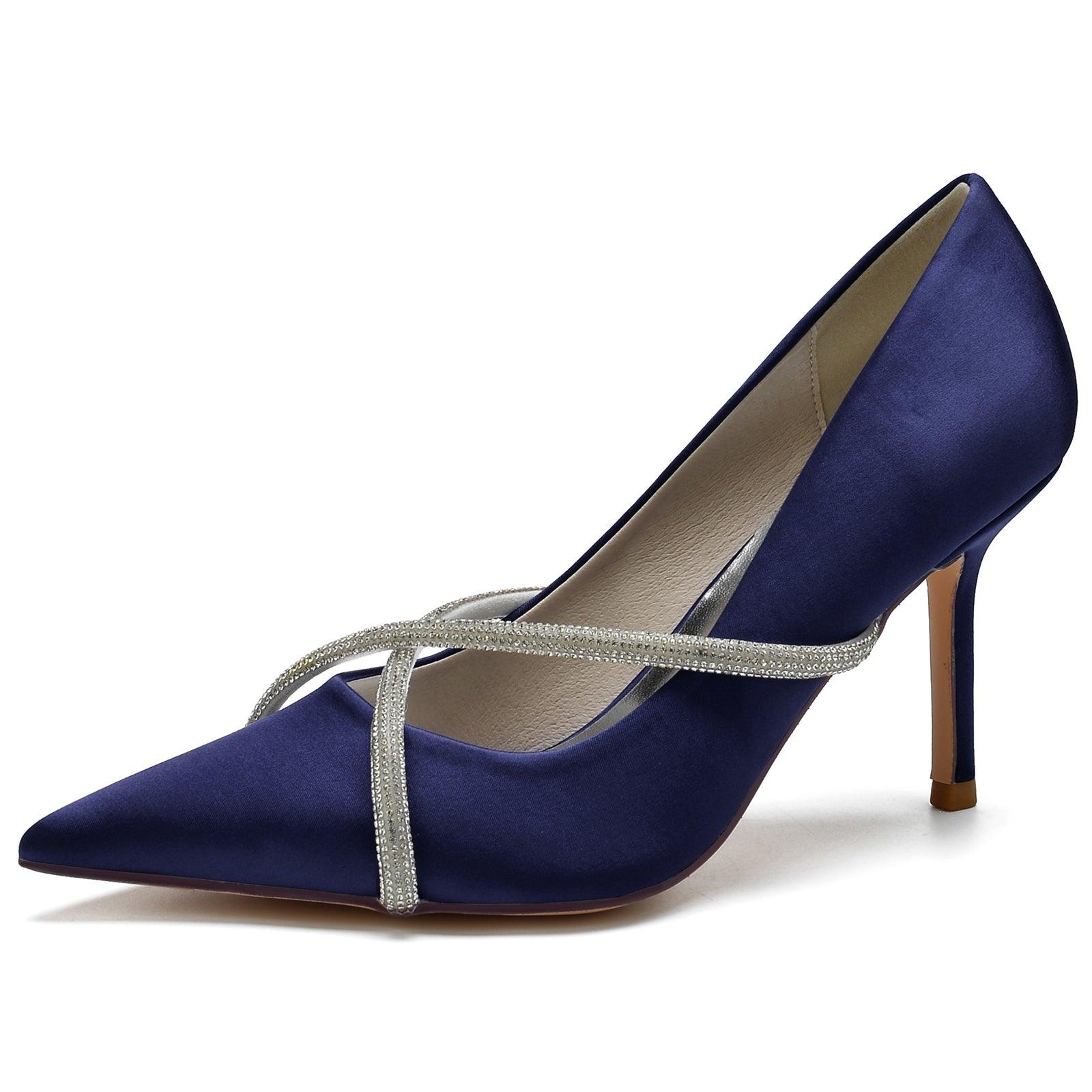 Stiletto Heel 8.5cm Silk-Like Shoes CK0154 - COCOMELODY