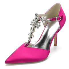 Stiletto Heel 8.5cm Silk-Like Shoes CK0156 - COCOMELODY