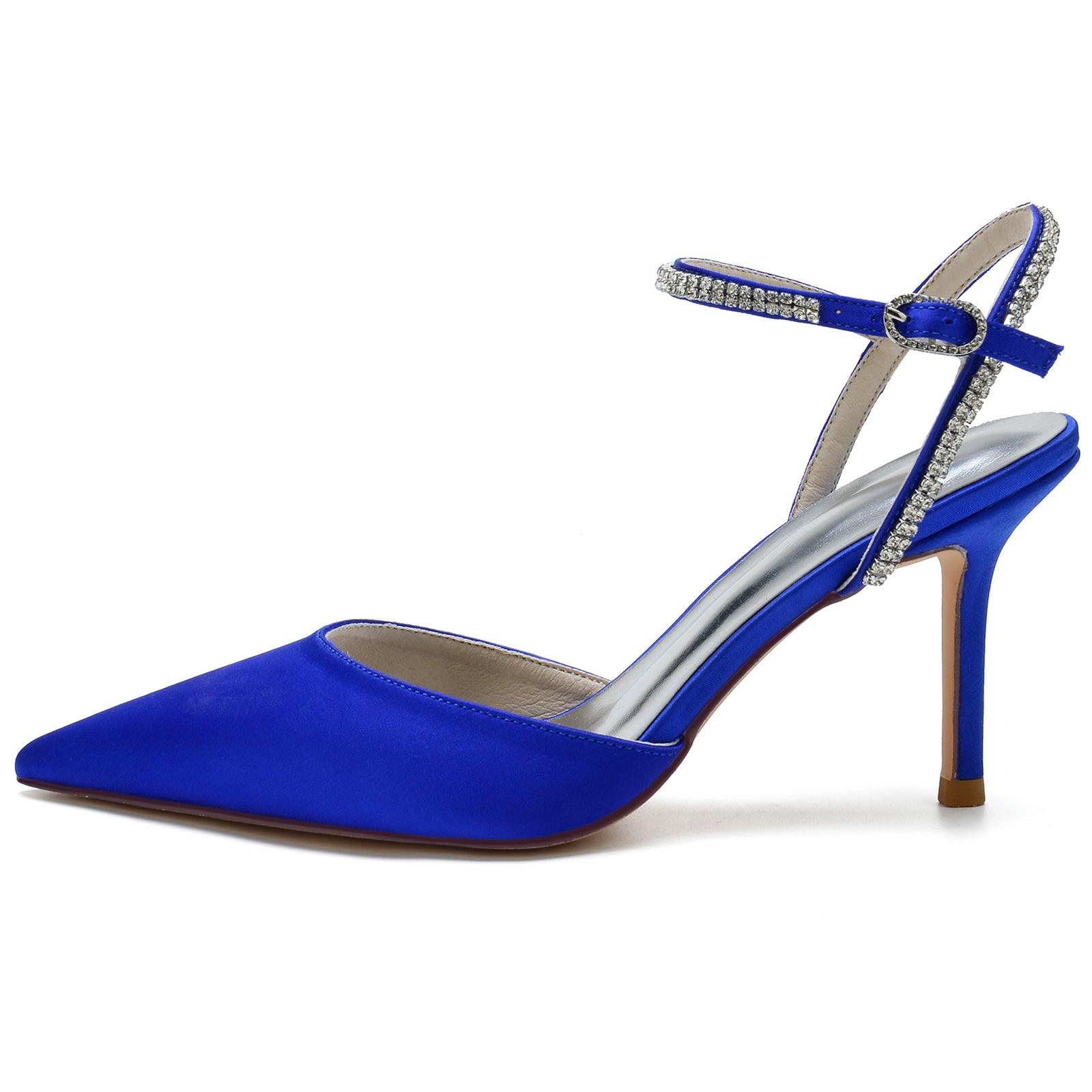 Stiletto Heel 8.5cm Silk-Like Shoes CK0159 - COCOMELODY