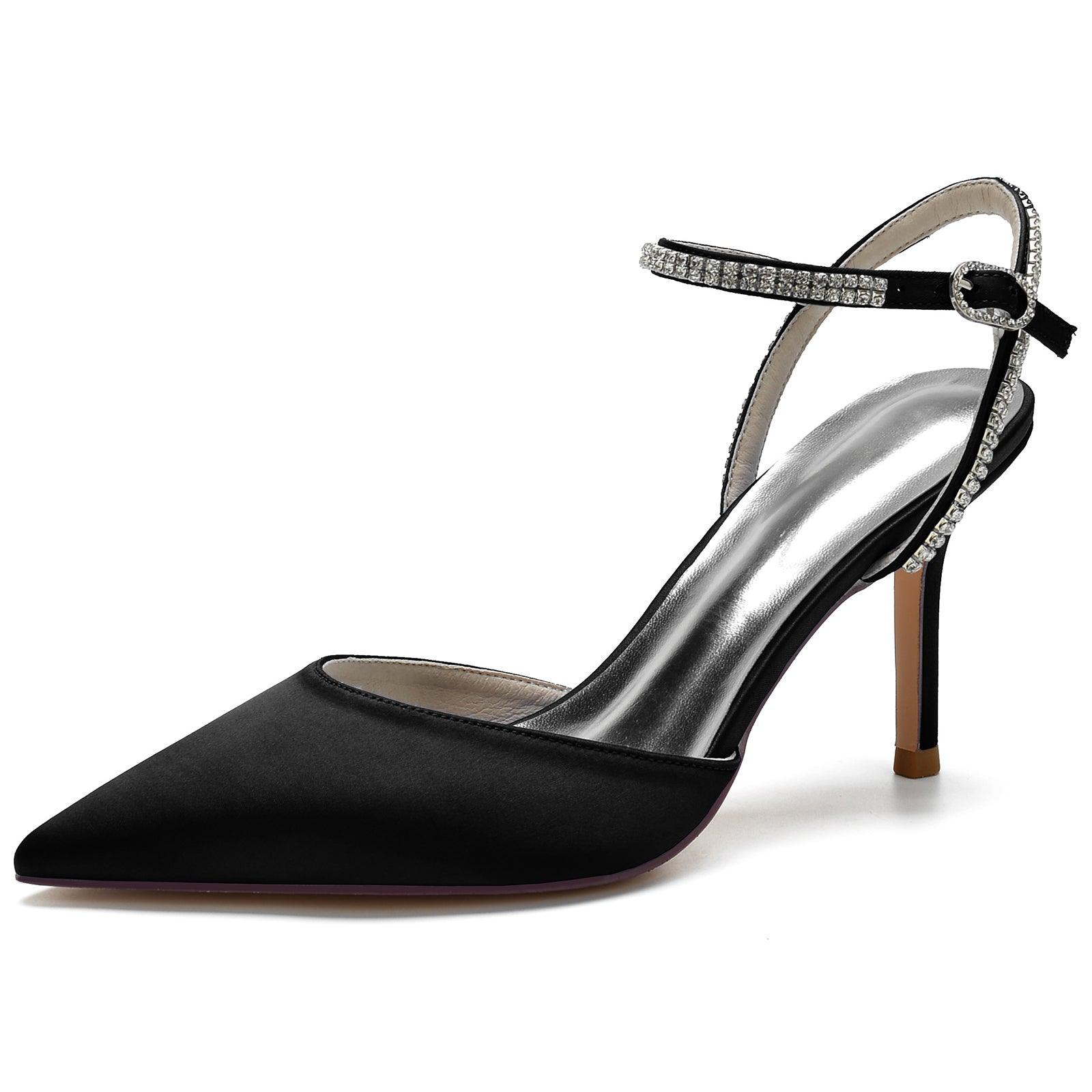 Stiletto Heel 8.5cm Silk-Like Shoes CK0159 - COCOMELODY