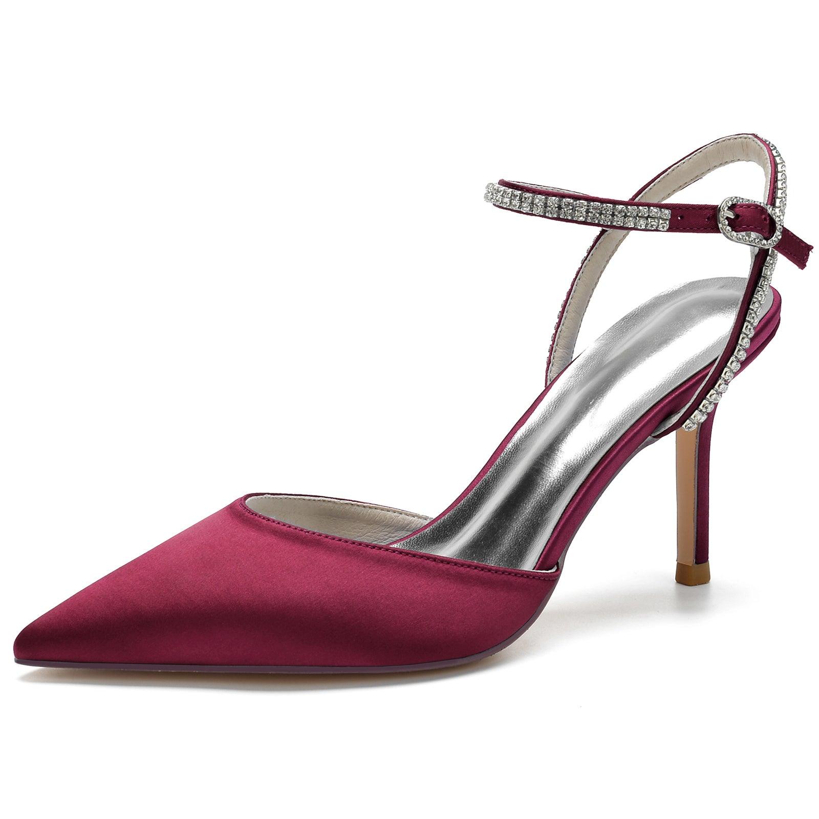 Stiletto Heel 8.5cm Silk-Like Shoes CK0159 - COCOMELODY