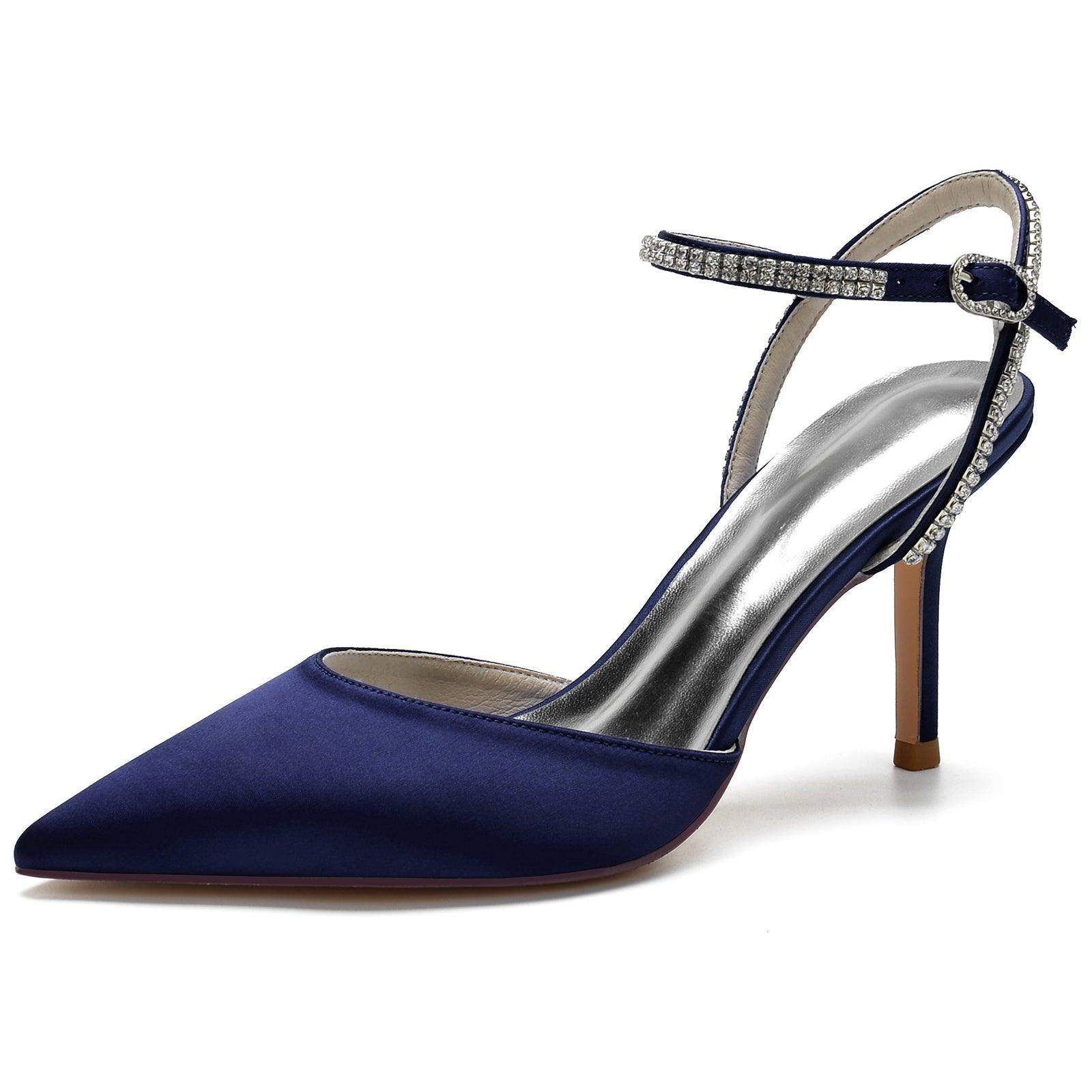 Stiletto Heel 8.5cm Silk-Like Shoes CK0159 - COCOMELODY