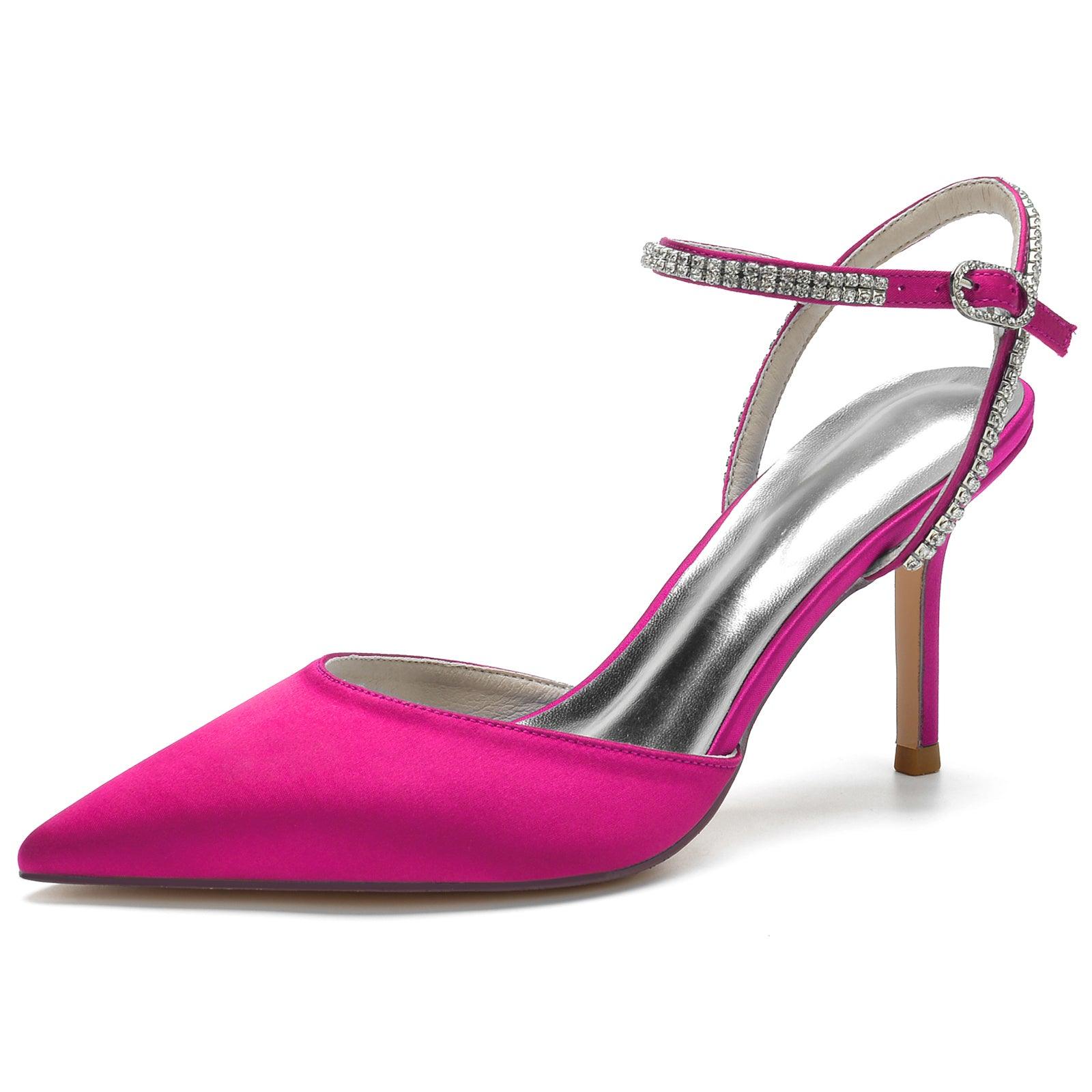 Stiletto Heel 8.5cm Silk-Like Shoes CK0159 - COCOMELODY