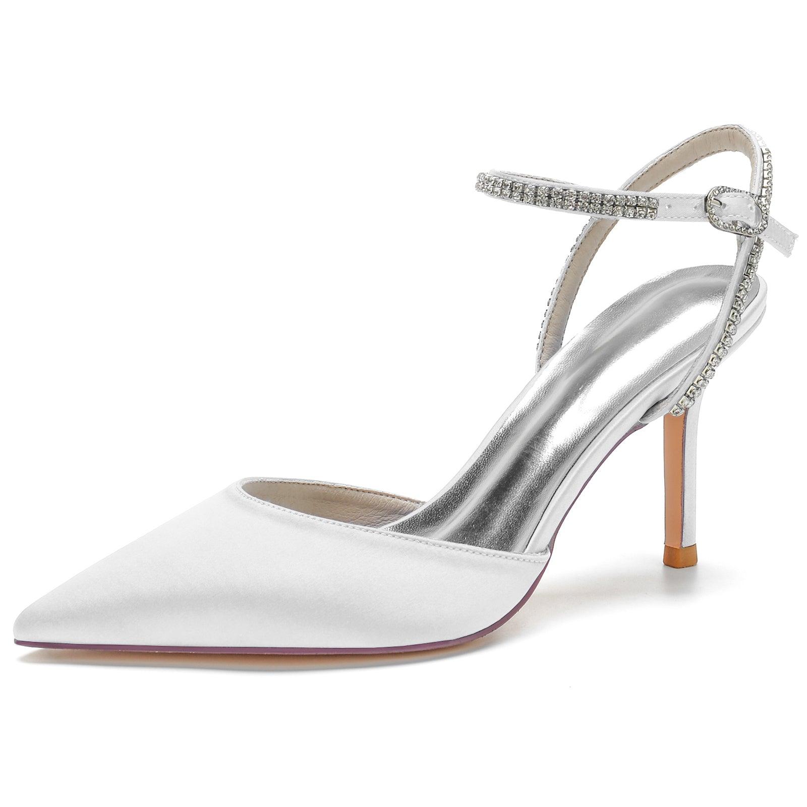 Stiletto Heel 8.5cm Silk-Like Shoes CK0159 - COCOMELODY