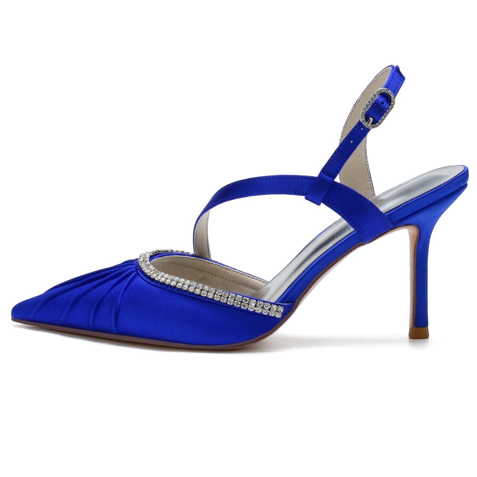 Stiletto Heel 8.5cm Silk-Like Shoes CK0162 - COCOMELODY