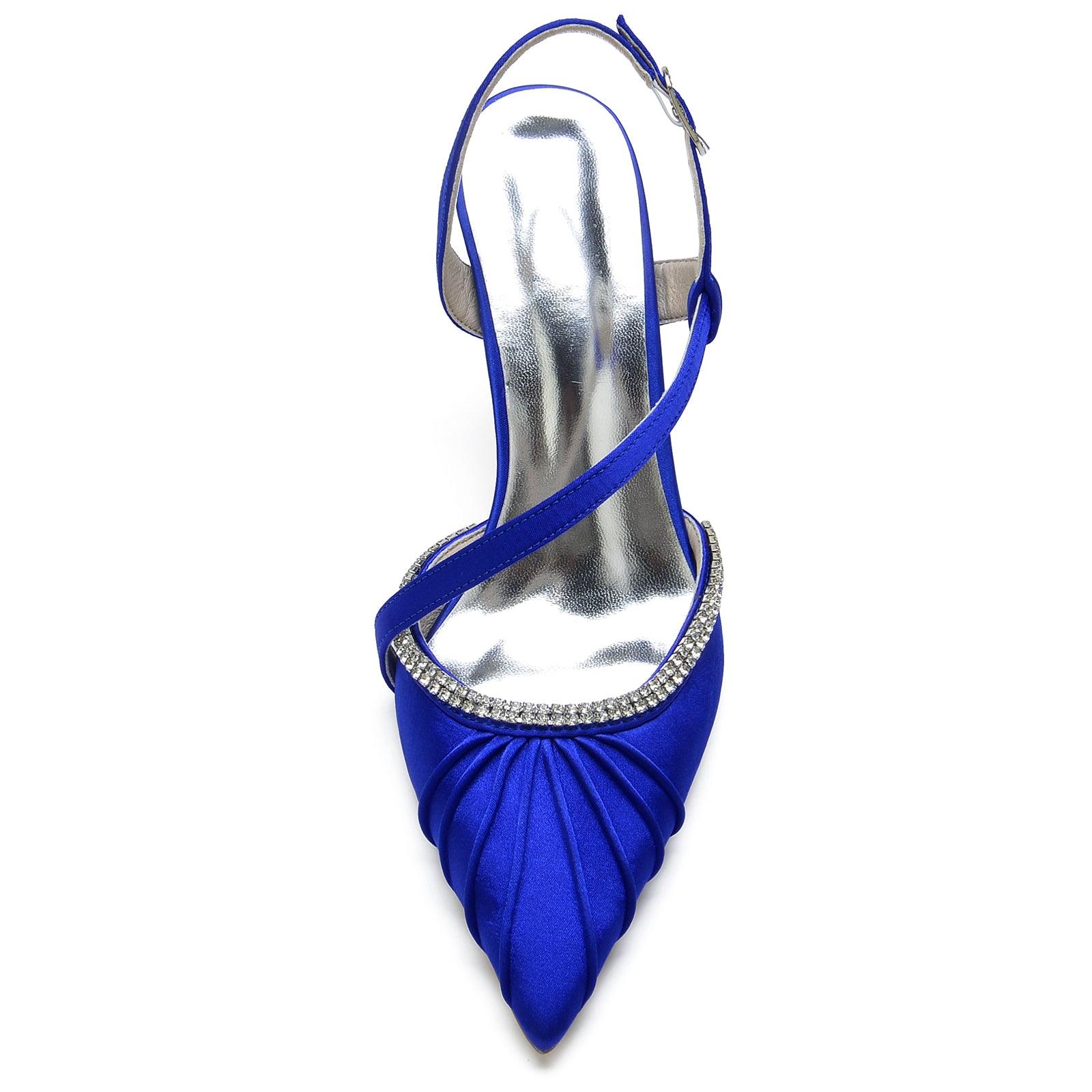 Stiletto Heel 8.5cm Silk-Like Shoes CK0162 - COCOMELODY
