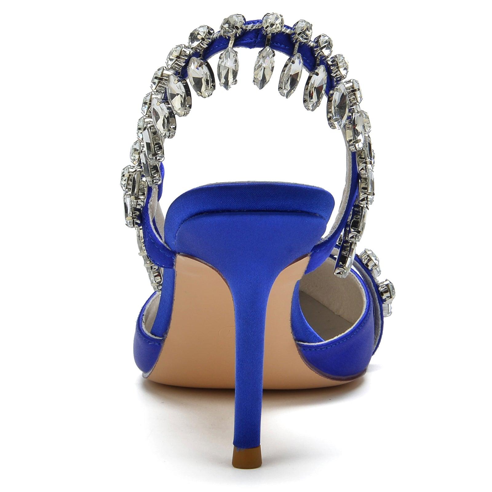 Stiletto Heel 8.5cm Silk-Like Shoes CK0163 - COCOMELODY