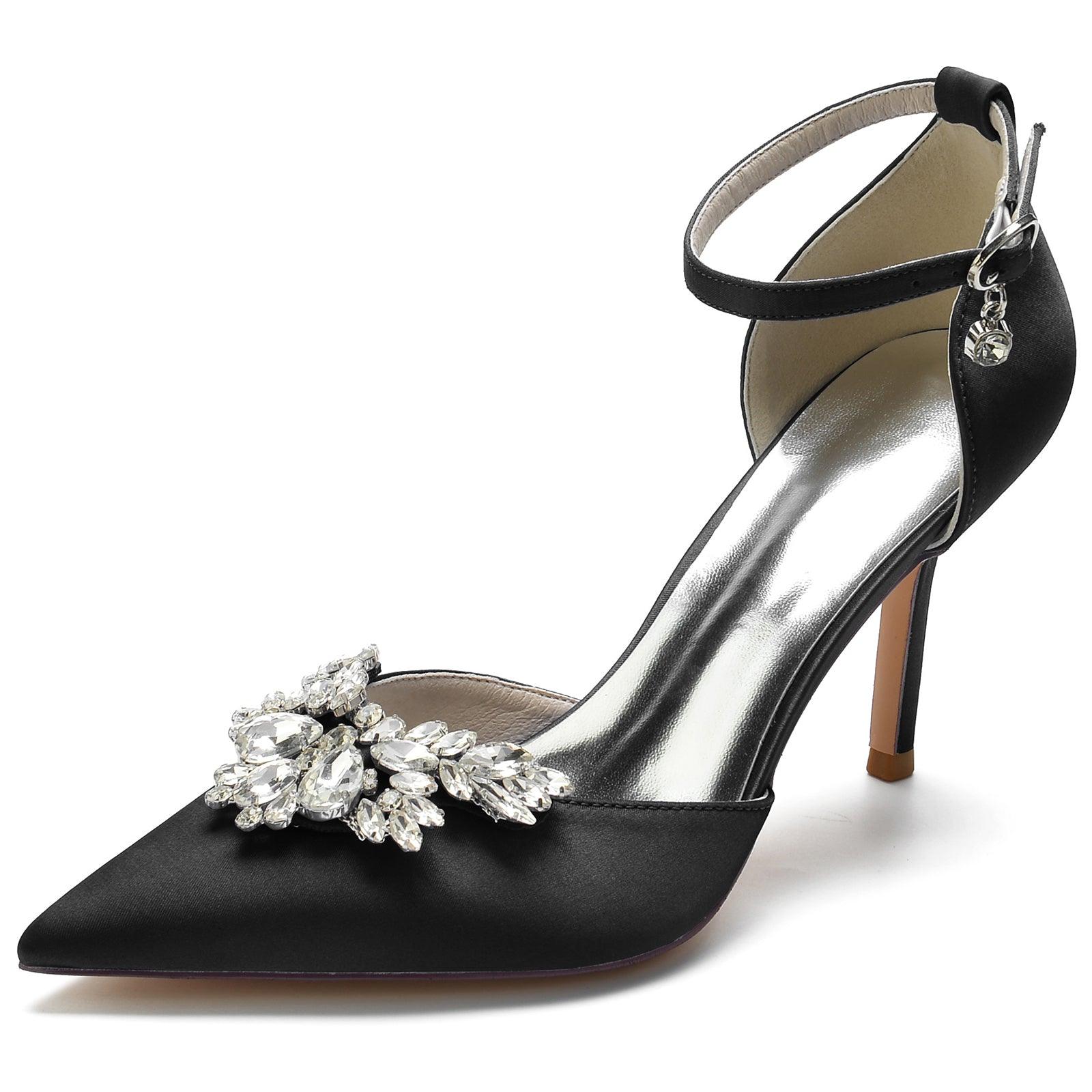 Stiletto Heel 8.5cm Silk-Like Shoes CK0164 - COCOMELODY
