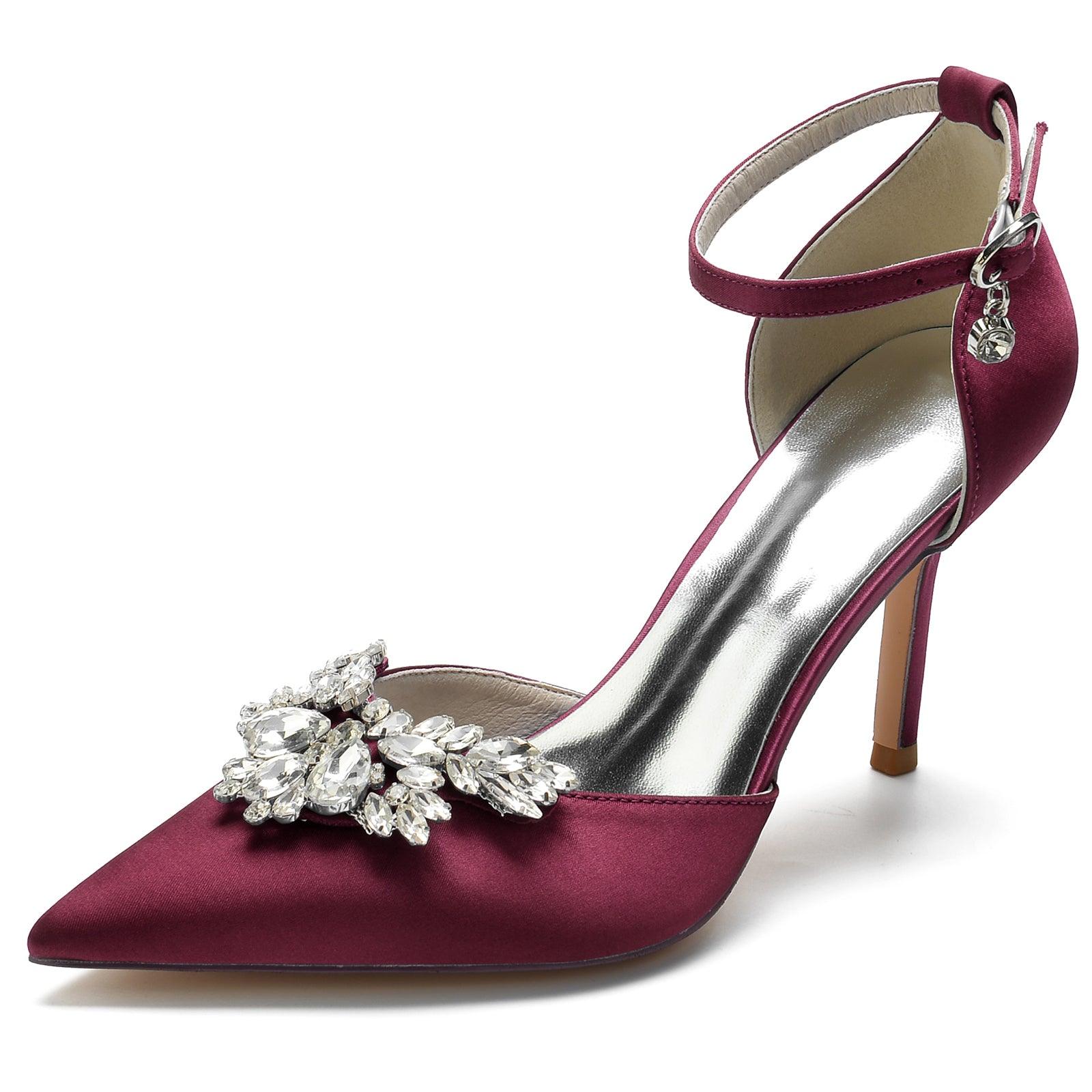 Stiletto Heel 8.5cm Silk-Like Shoes CK0164 - COCOMELODY