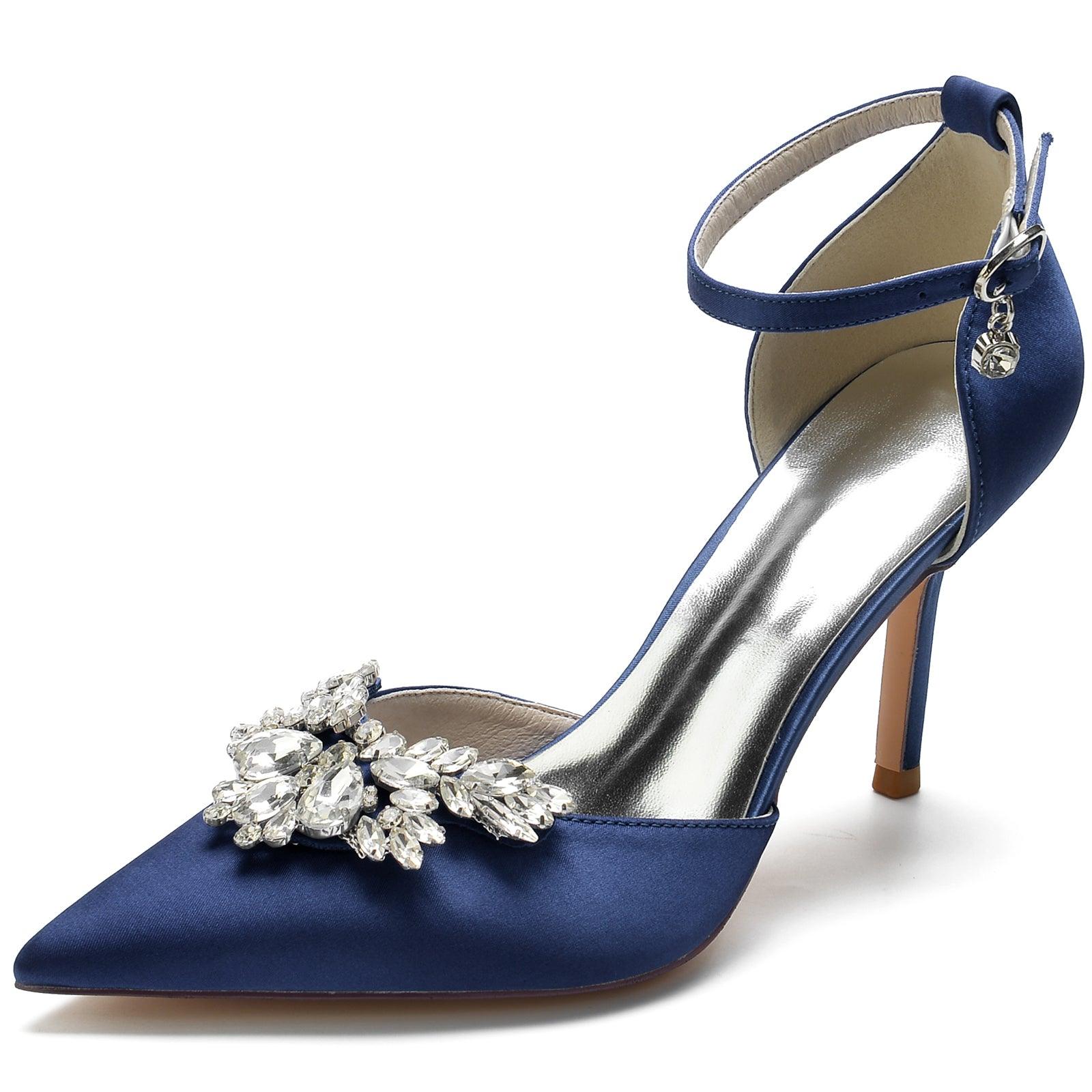 Stiletto Heel 8.5cm Silk-Like Shoes CK0164 - COCOMELODY