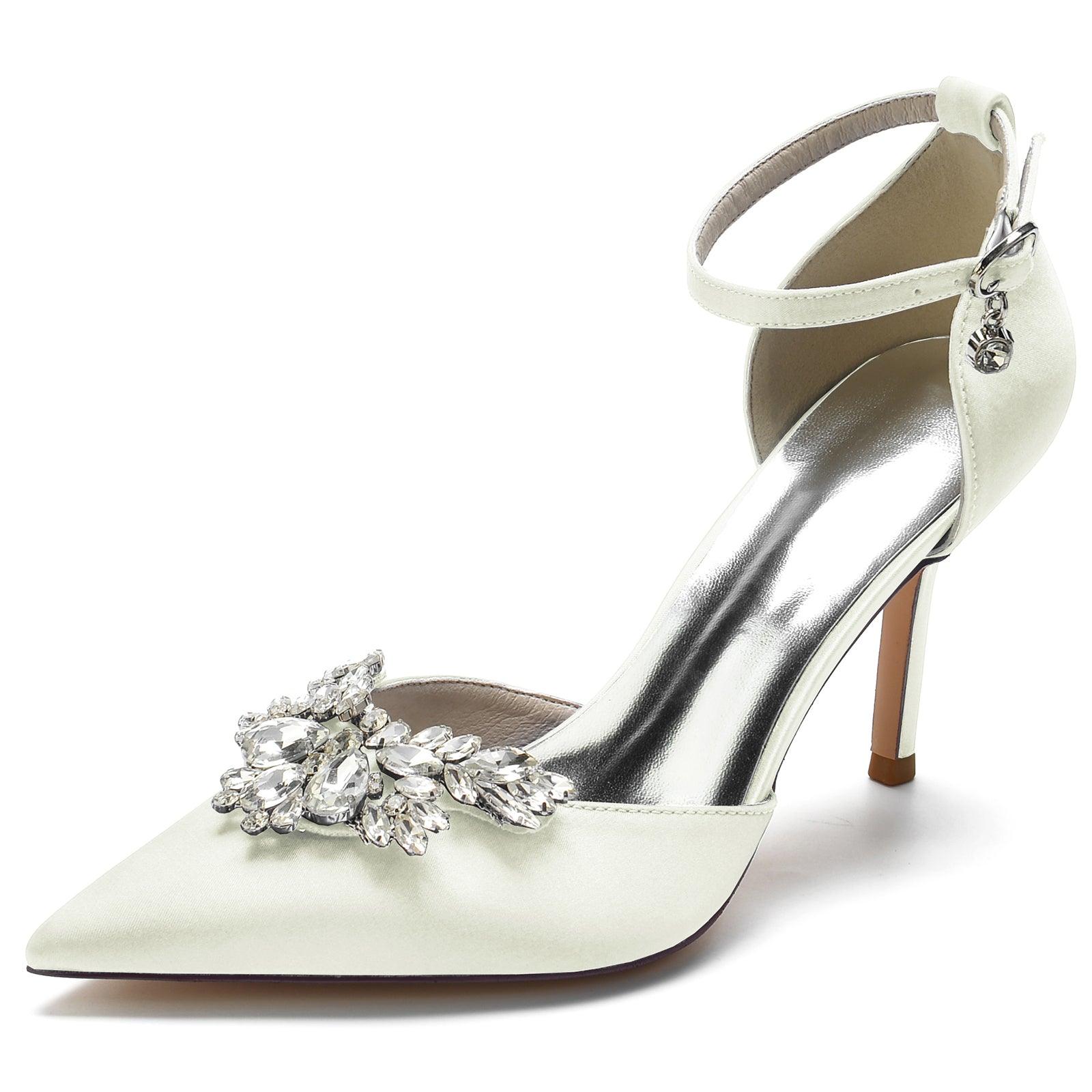Stiletto Heel 8.5cm Silk-Like Shoes CK0164 - COCOMELODY