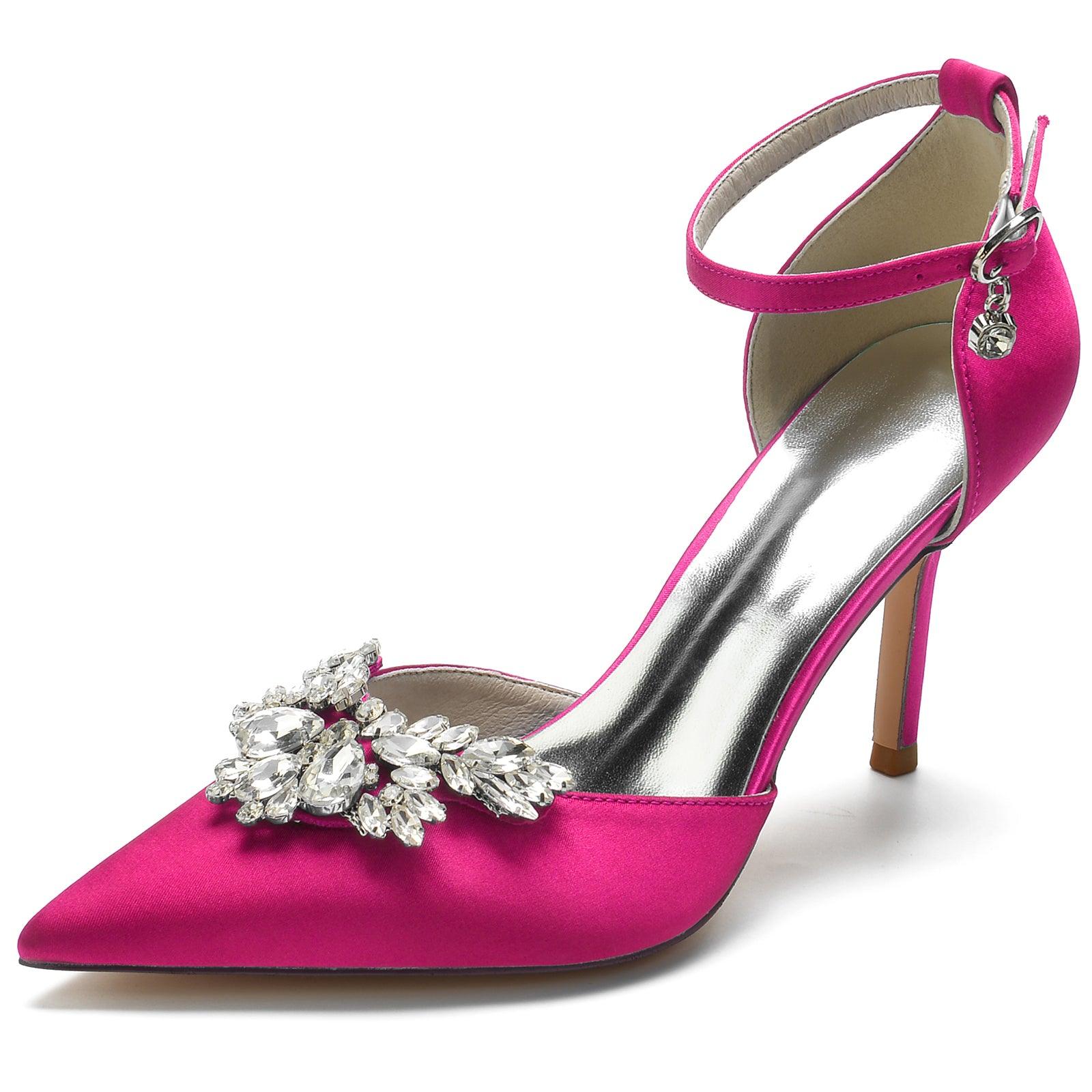 Stiletto Heel 8.5cm Silk-Like Shoes CK0164 - COCOMELODY