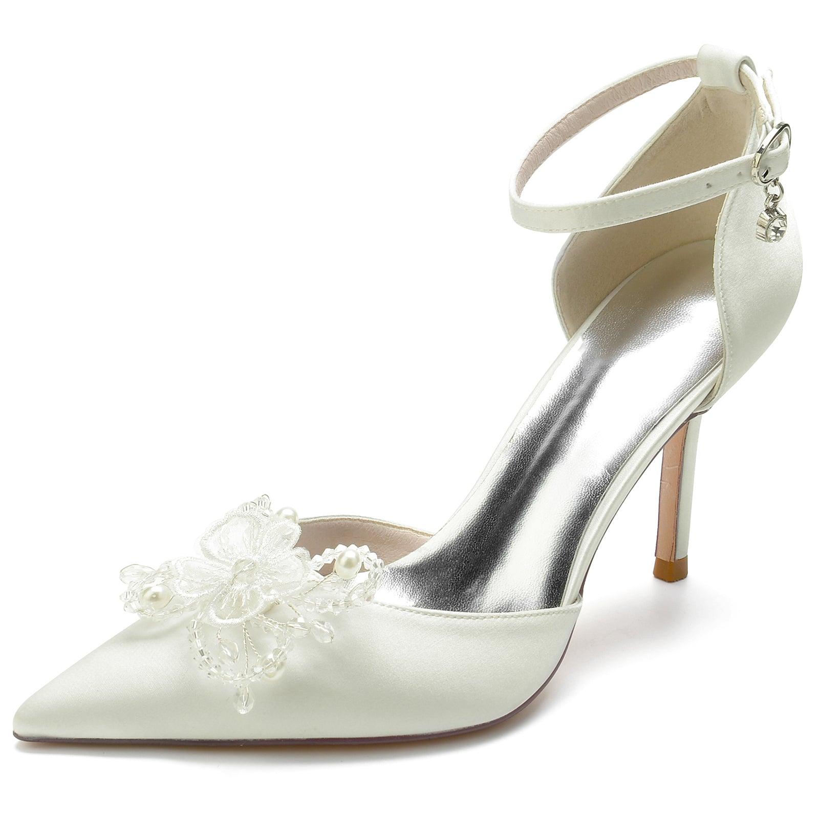 Stiletto Heel 8.5cm Silk-Like Shoes CK0165 - COCOMELODY