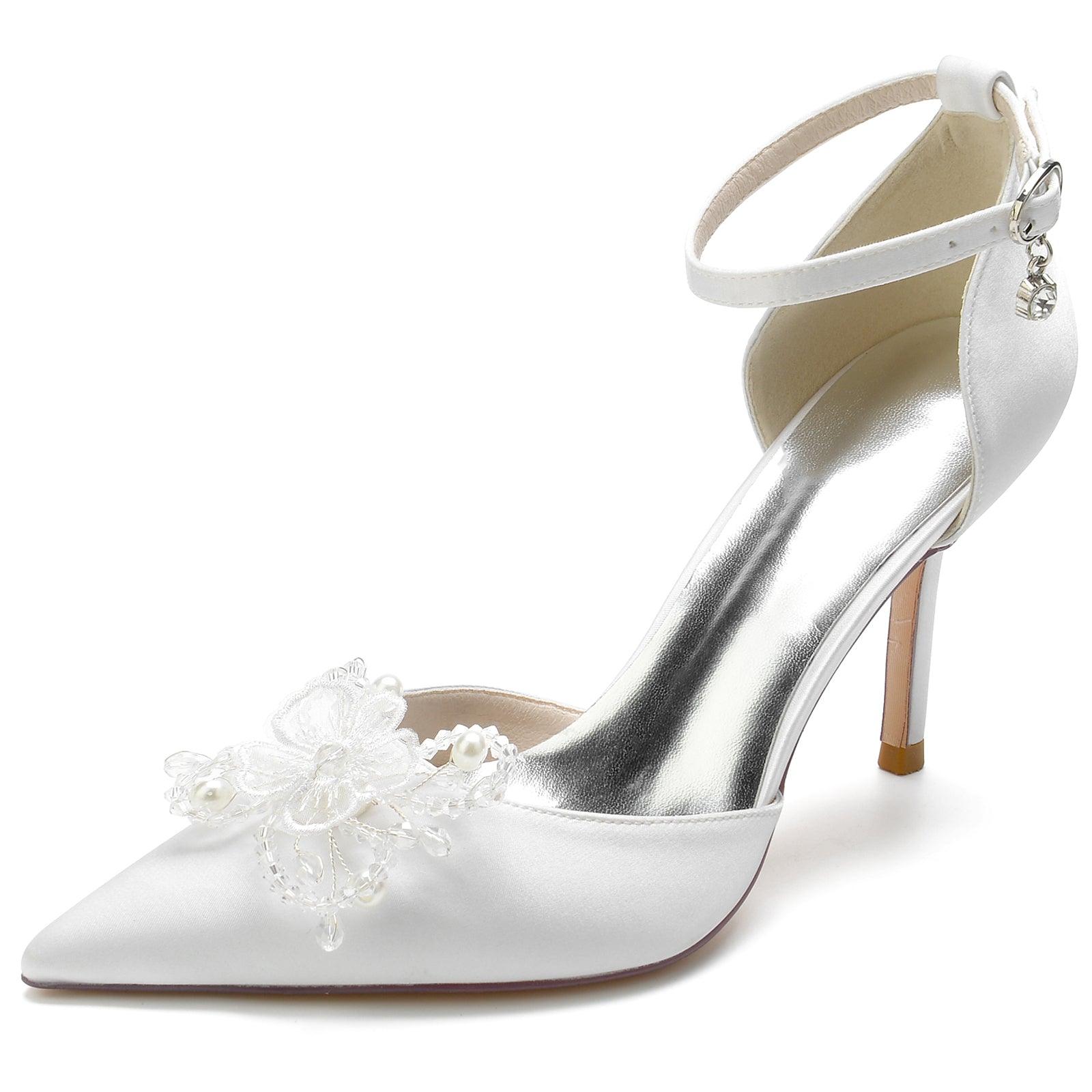 Stiletto Heel 8.5cm Silk-Like Shoes CK0165 - COCOMELODY