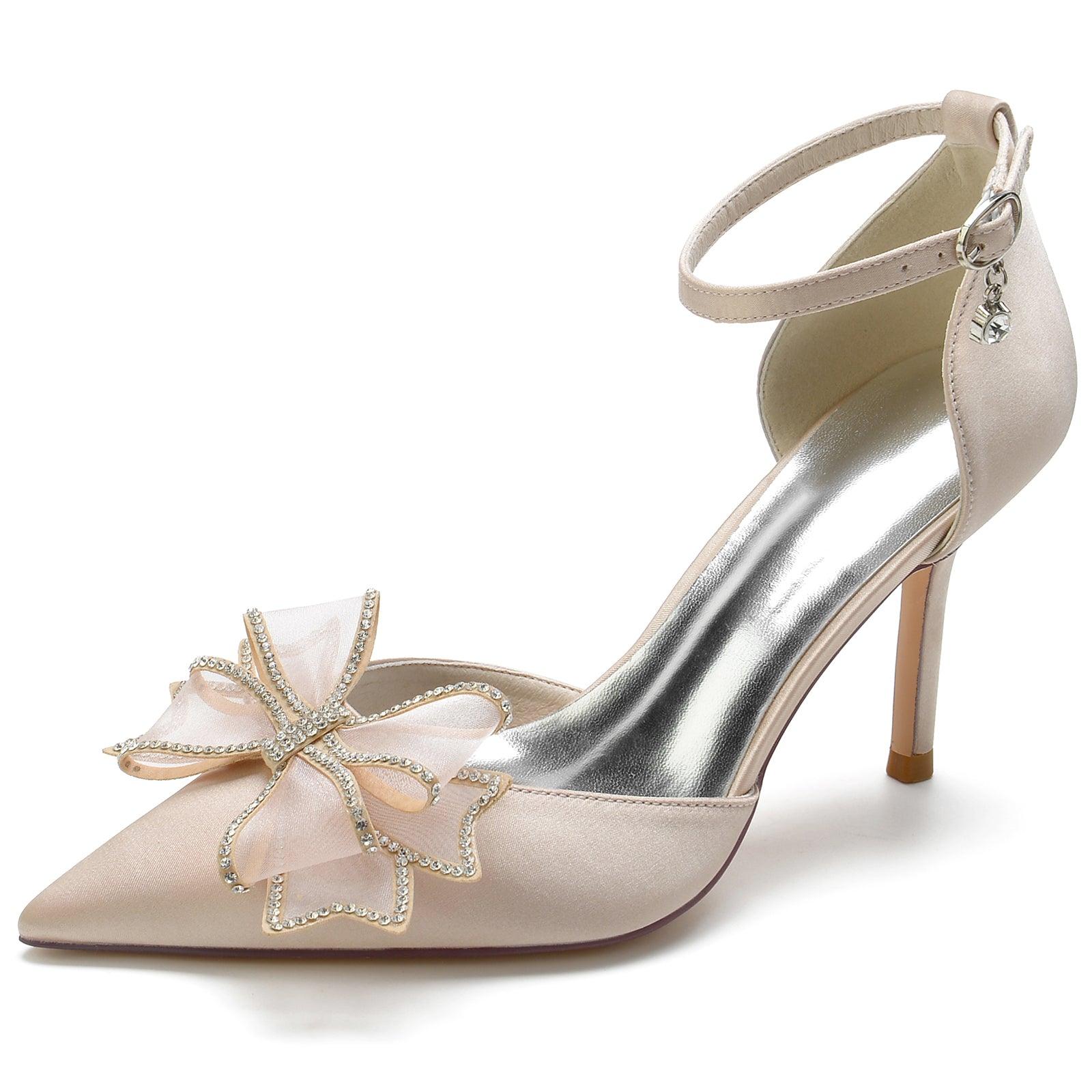 Stiletto Heel 8.5cm Silk-Like Shoes CK0170 - COCOMELODY