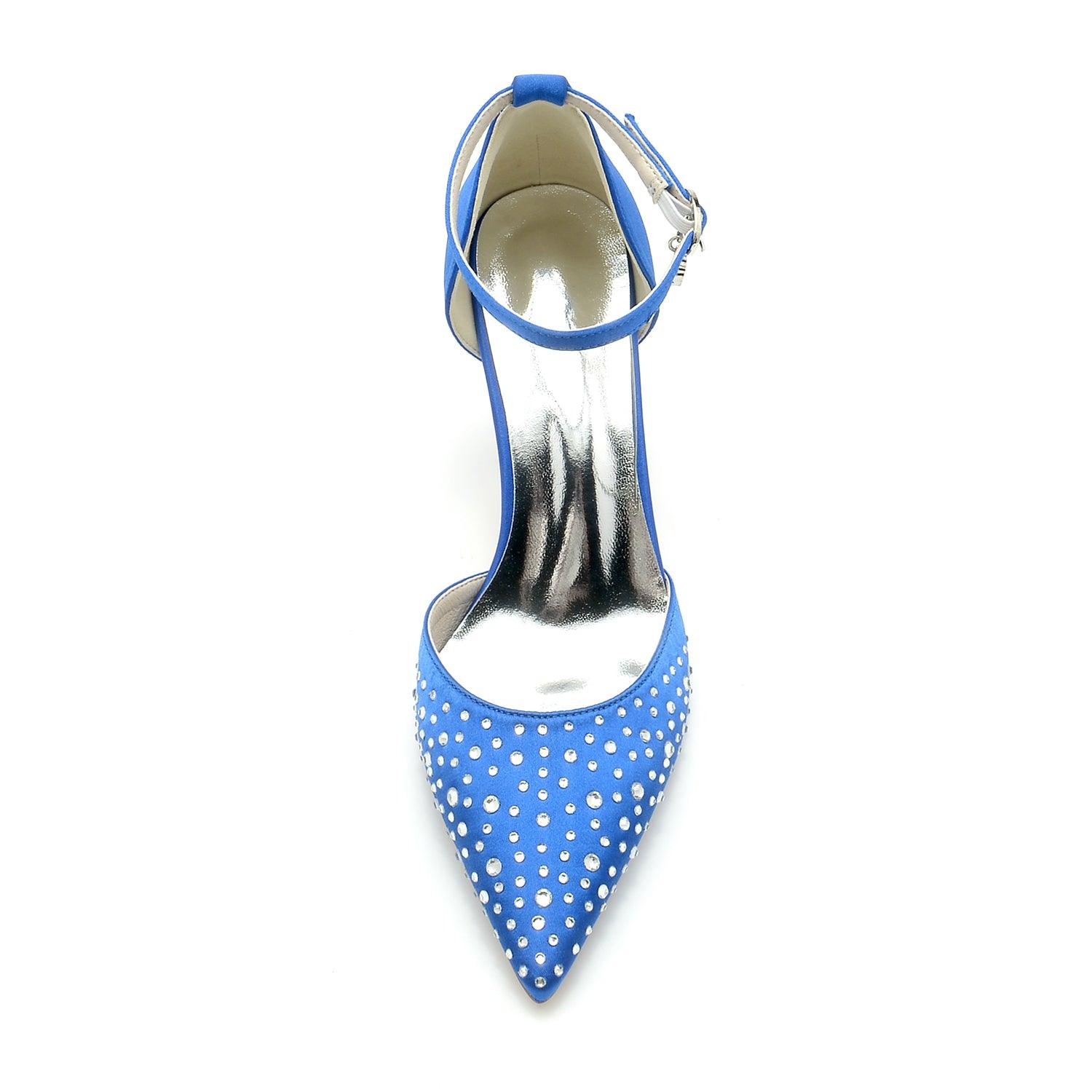 Stiletto Heel 9.5cm Silk-Like Shoes CK0173 - COCOMELODY