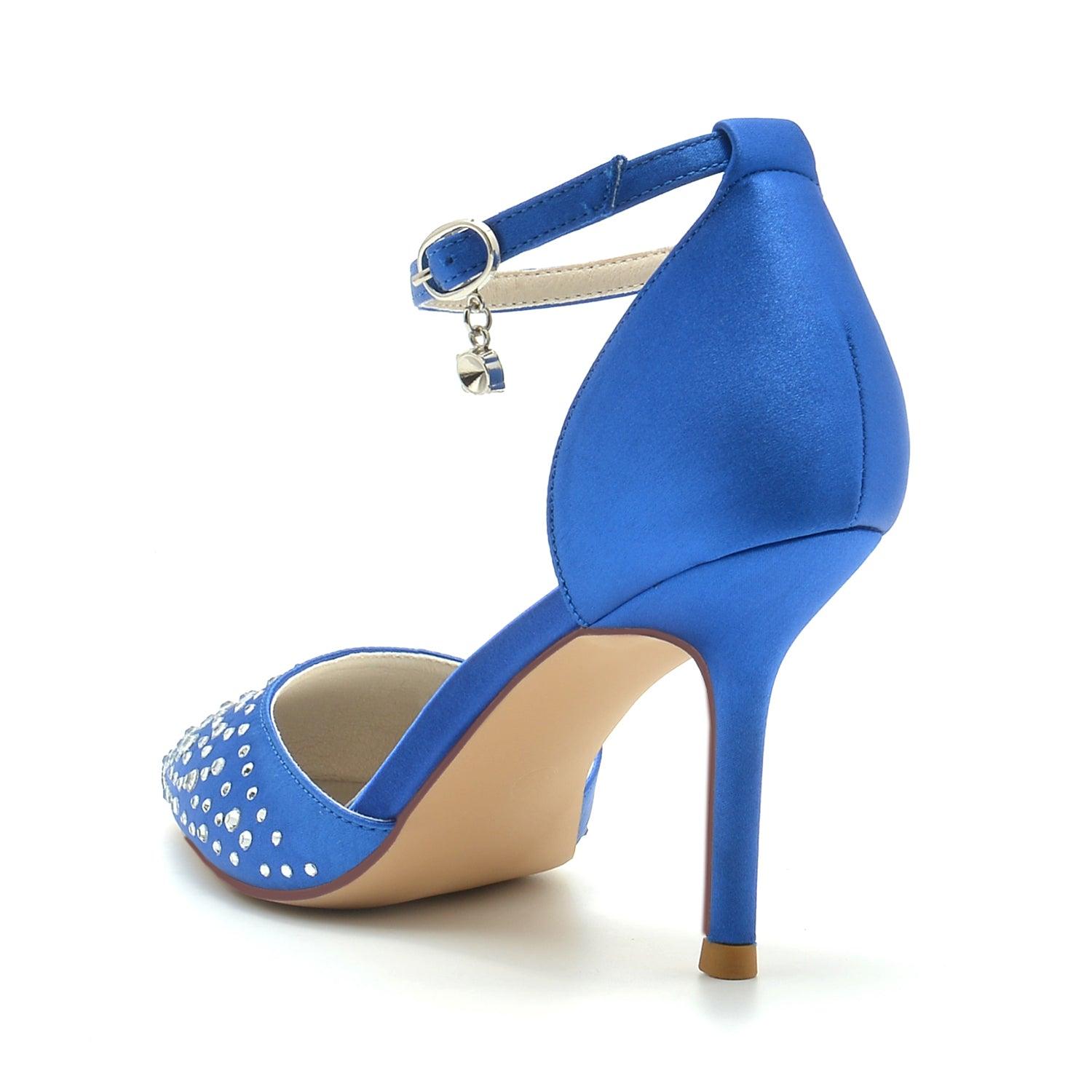 Stiletto Heel 9.5cm Silk-Like Shoes CK0173 - COCOMELODY
