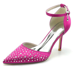 Stiletto Heel 9.5cm Silk-Like Shoes CK0173 - COCOMELODY