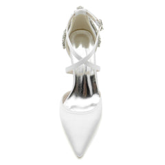 Stiletto Heel 8.5cm Silk-Like Shoes CK0174 - COCOMELODY