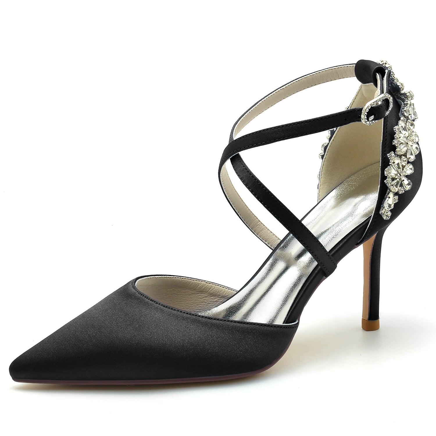 Stiletto Heel 8.5cm Silk-Like Shoes CK0174 - COCOMELODY