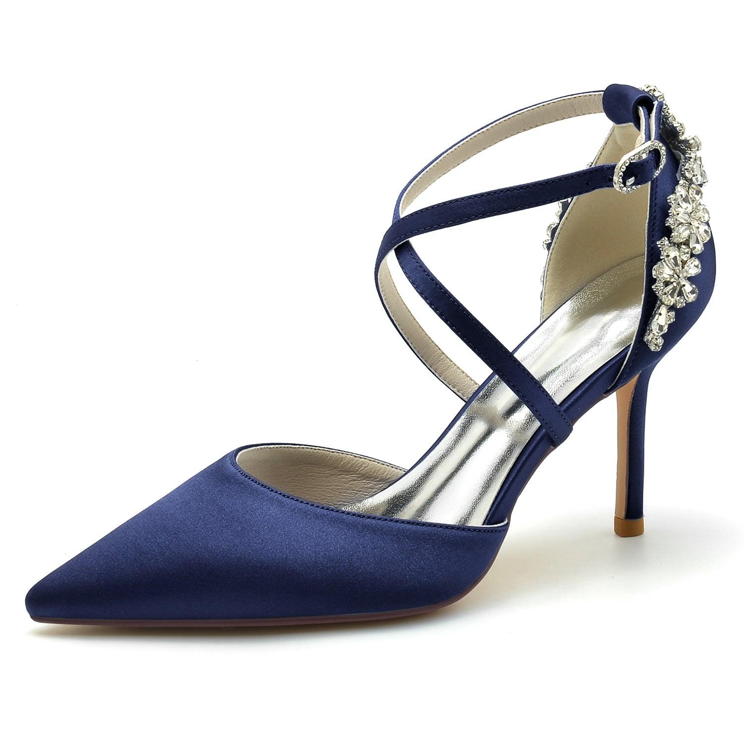 Stiletto Heel 8.5cm Silk-Like Shoes CK0174 - COCOMELODY