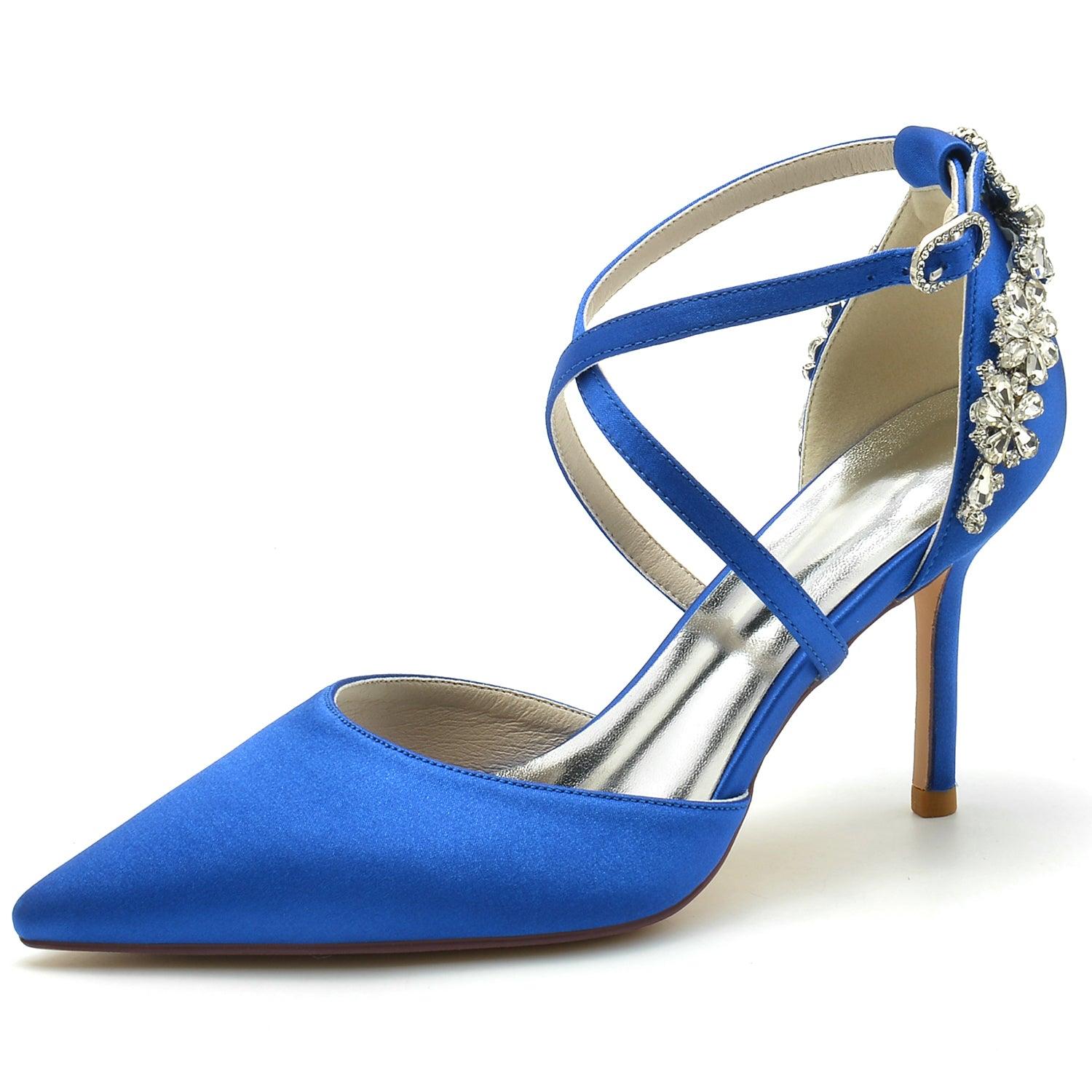 Stiletto Heel 8.5cm Silk-Like Shoes CK0174 - COCOMELODY