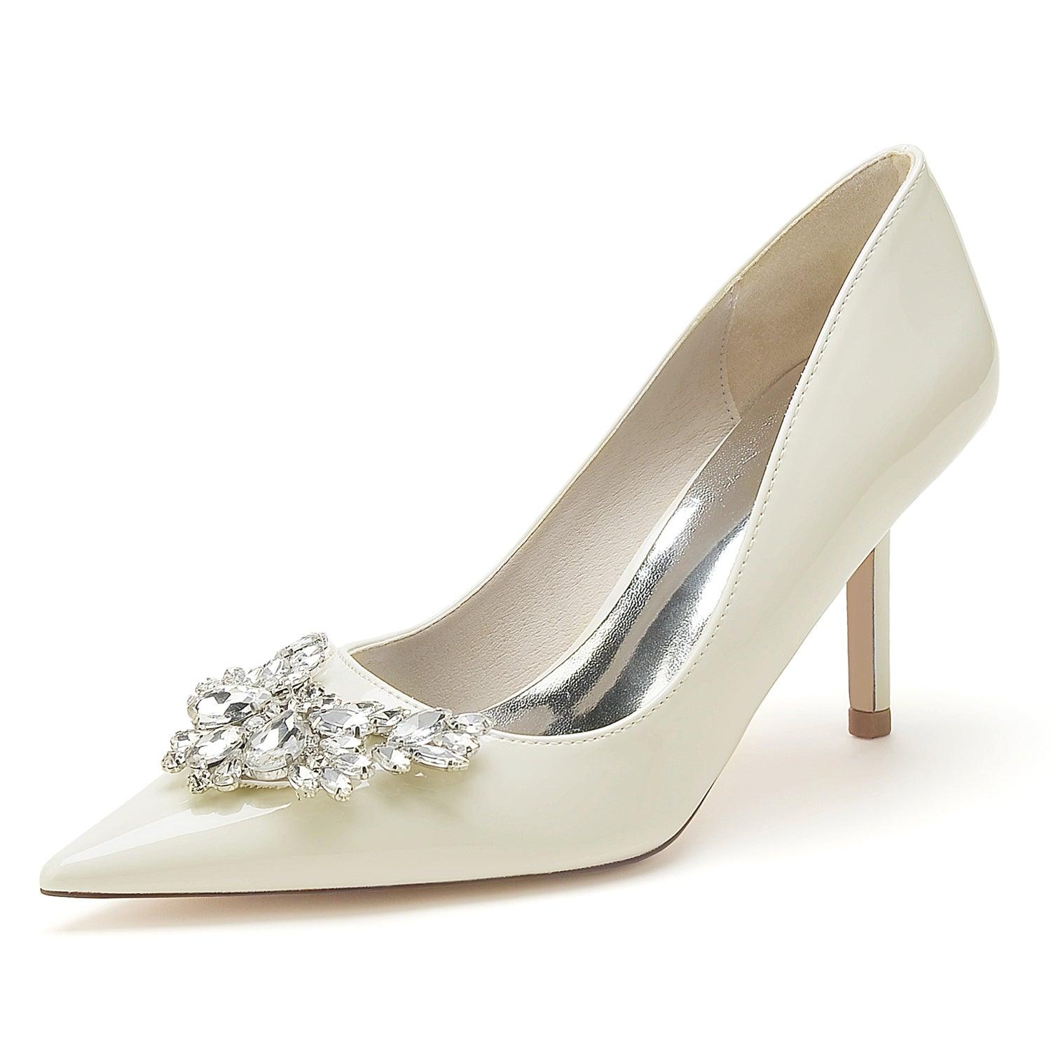 Stiletto Heel 8.5cm Patent Leather Shoes CK0177 - COCOMELODY