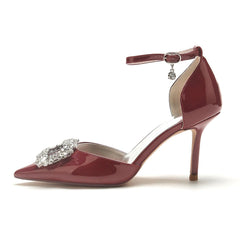 Stiletto Heel 8.5cm Patent Leather Shoes CK0182 - COCOMELODY
