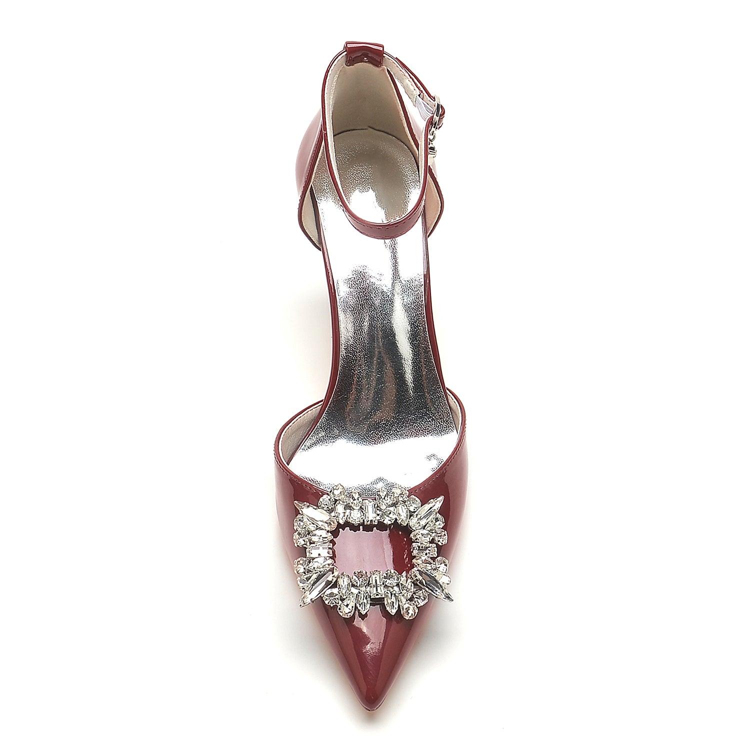 Stiletto Heel 8.5cm Patent Leather Shoes CK0182 - COCOMELODY