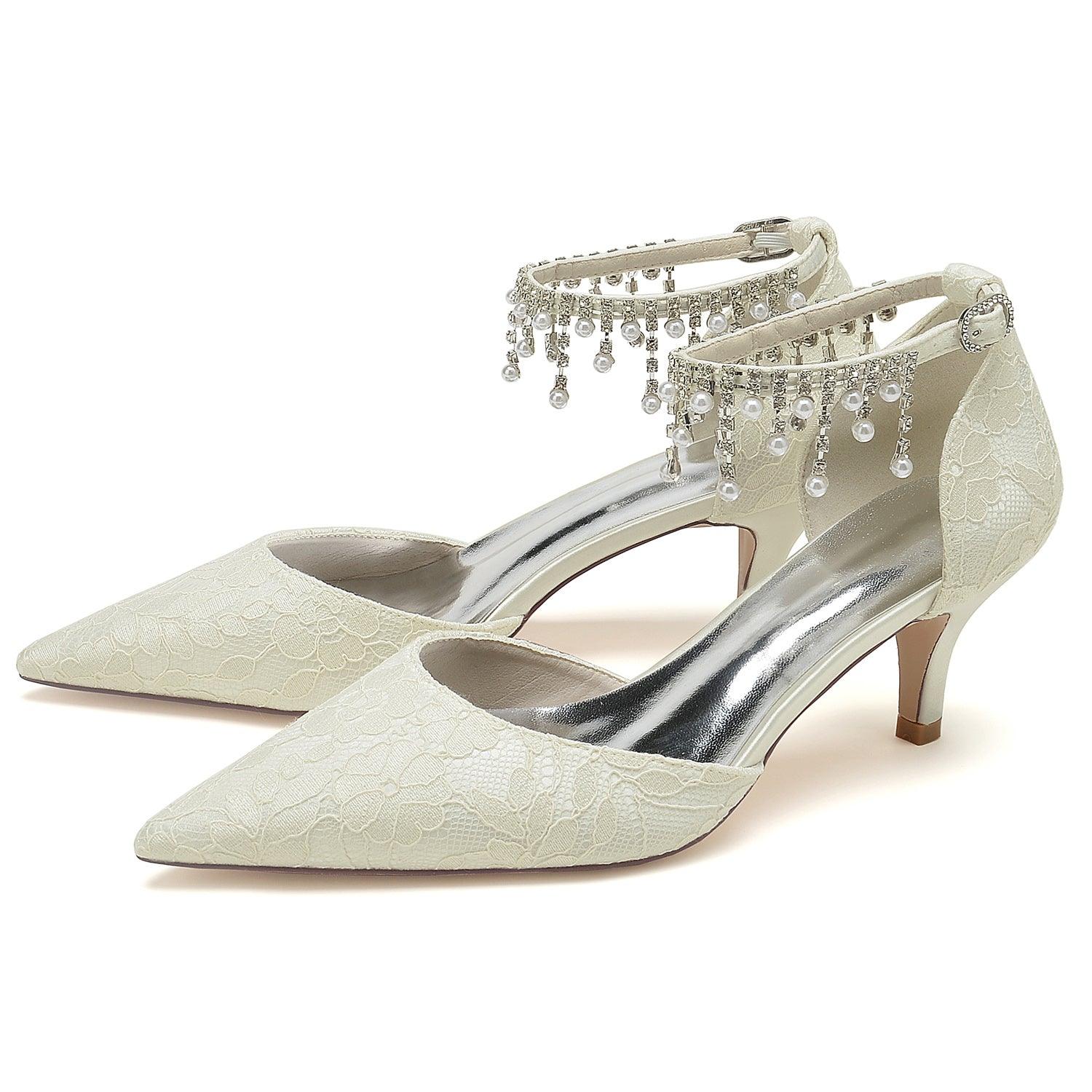 Stiletto Heel 6cm Lace Shoes CK0201 - COCOMELODY
