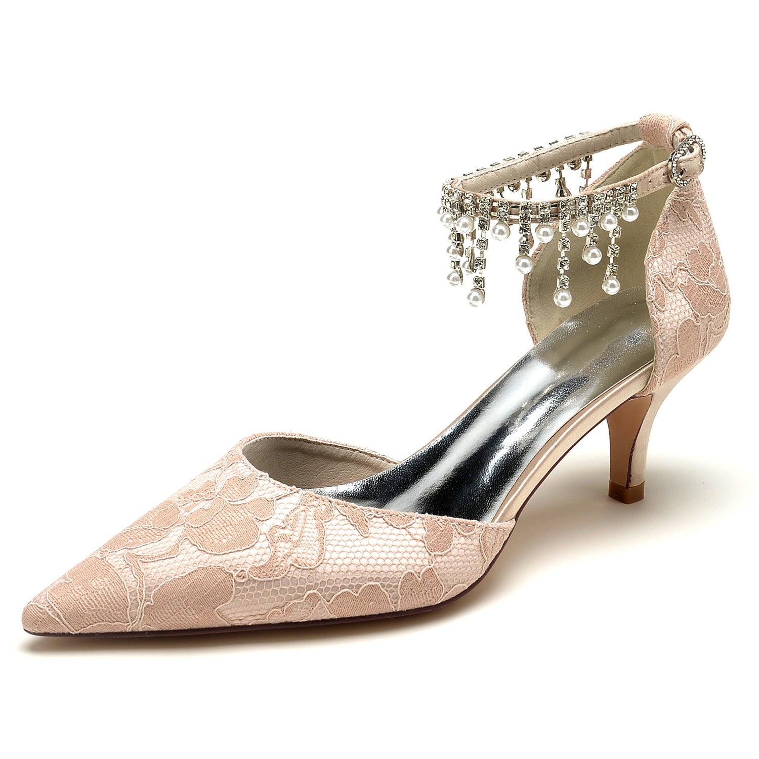 Stiletto Heel 6cm Lace Shoes CK0201 - COCOMELODY
