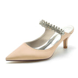 Stiletto Heel 6cm Silk-Like Shoes CK0208 - COCOMELODY