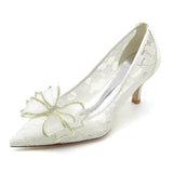 Stiletto Heel 6cm Lace Shoes CK0216 - COCOMELODY