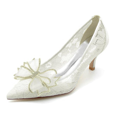 Stiletto Heel 6cm Lace Shoes CK0216 - COCOMELODY