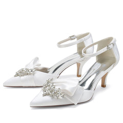 Stiletto Heel 6cm Silk-Like Shoes CK0227 - COCOMELODY
