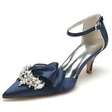 Stiletto Heel 6cm Silk-Like Shoes CK0227 - COCOMELODY
