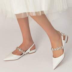 Flat Heel 2.5cm Glitter Shoes CK0237 - COCOMELODY