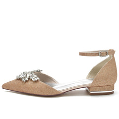 Flat Heel 2.5cm Glitter Shoes CK0240 - COCOMELODY