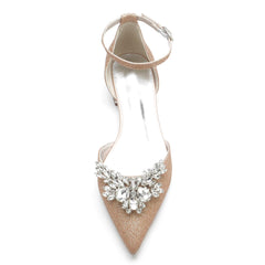 Flat Heel 2.5cm Glitter Shoes CK0240 - COCOMELODY