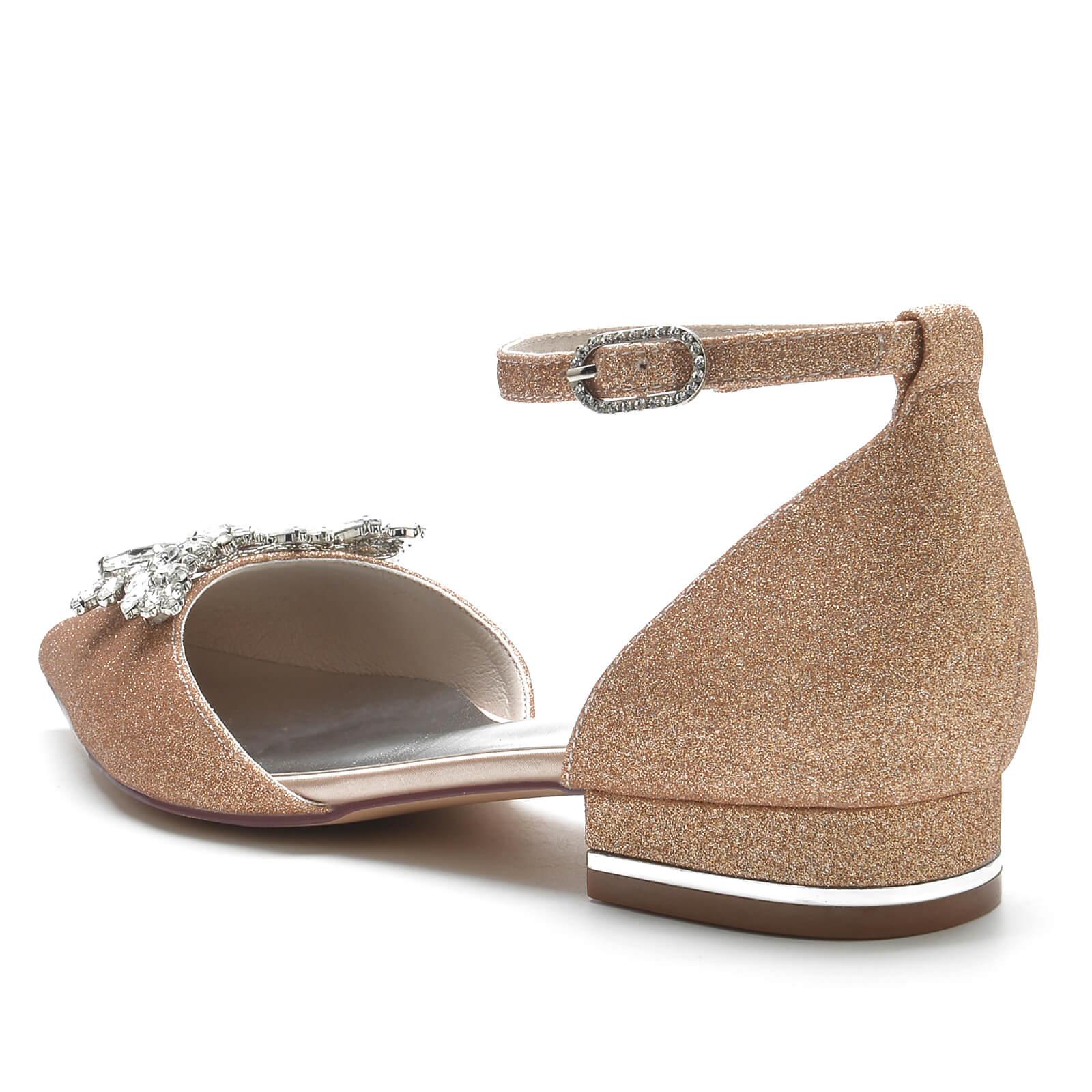 Flat Heel 2.5cm Glitter Shoes CK0240 - COCOMELODY
