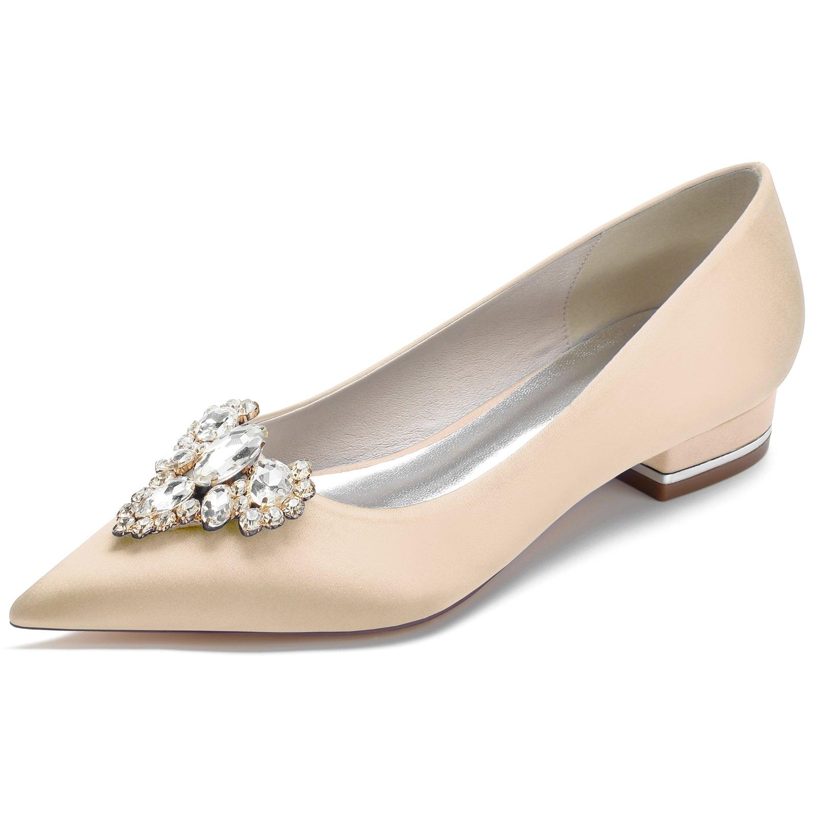 Flat Heel 2.5cm Silk-Like Shoes CK0244 - COCOMELODY