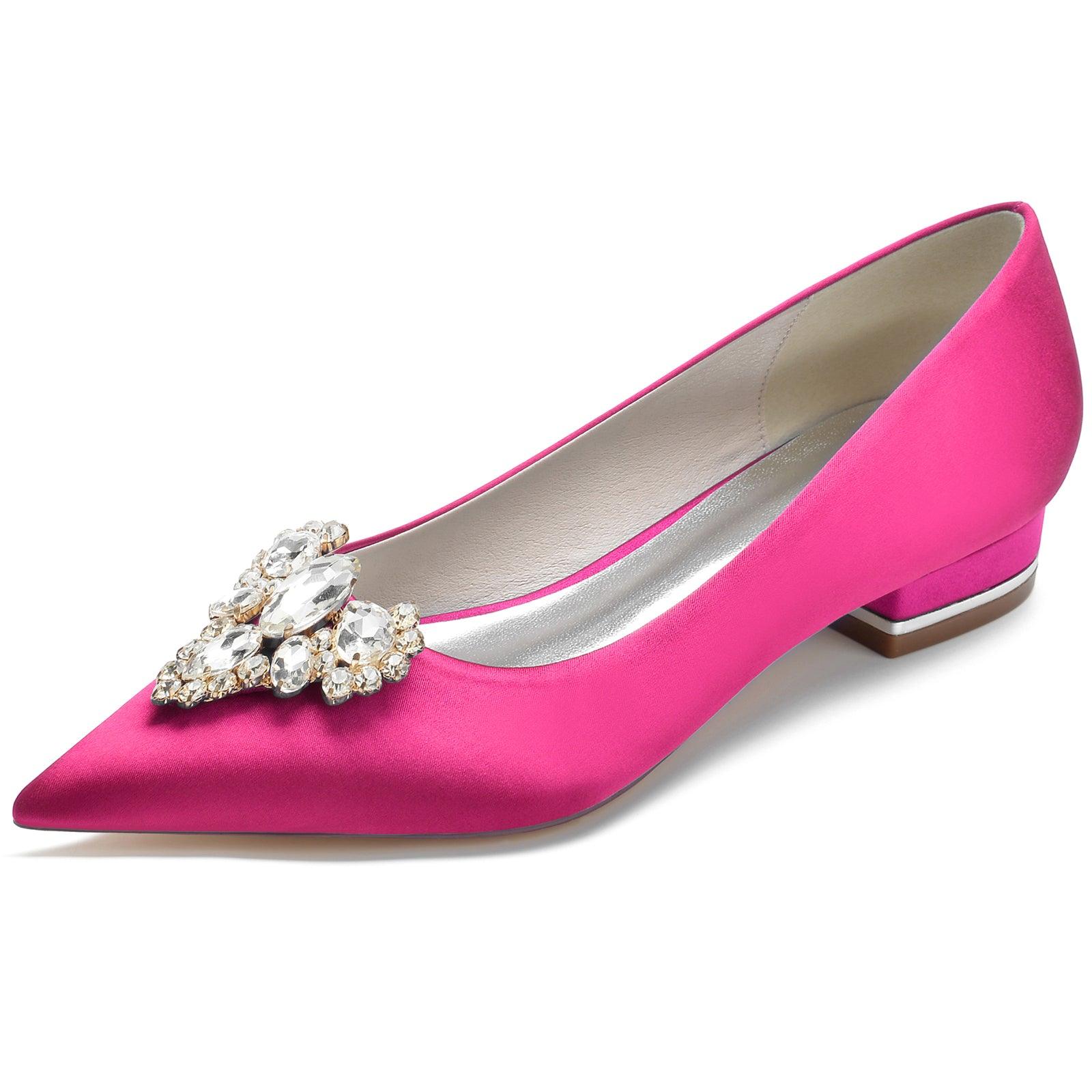 Flat Heel 2.5cm Silk-Like Shoes CK0244 - COCOMELODY