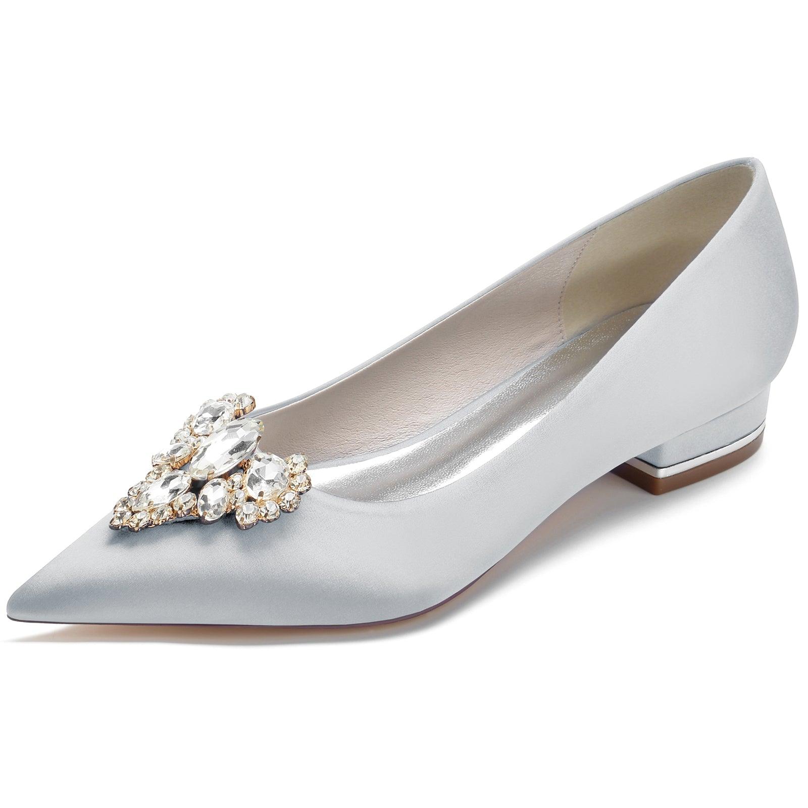 Flat Heel 2.5cm Silk-Like Shoes CK0244 - COCOMELODY