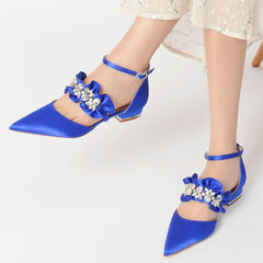 Flat Heel 2.5cm Silk-Like Shoes CK0246 - COCOMELODY
