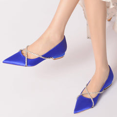 Flat Heel 2.5cm Silk-Like Shoes CK0248 - COCOMELODY