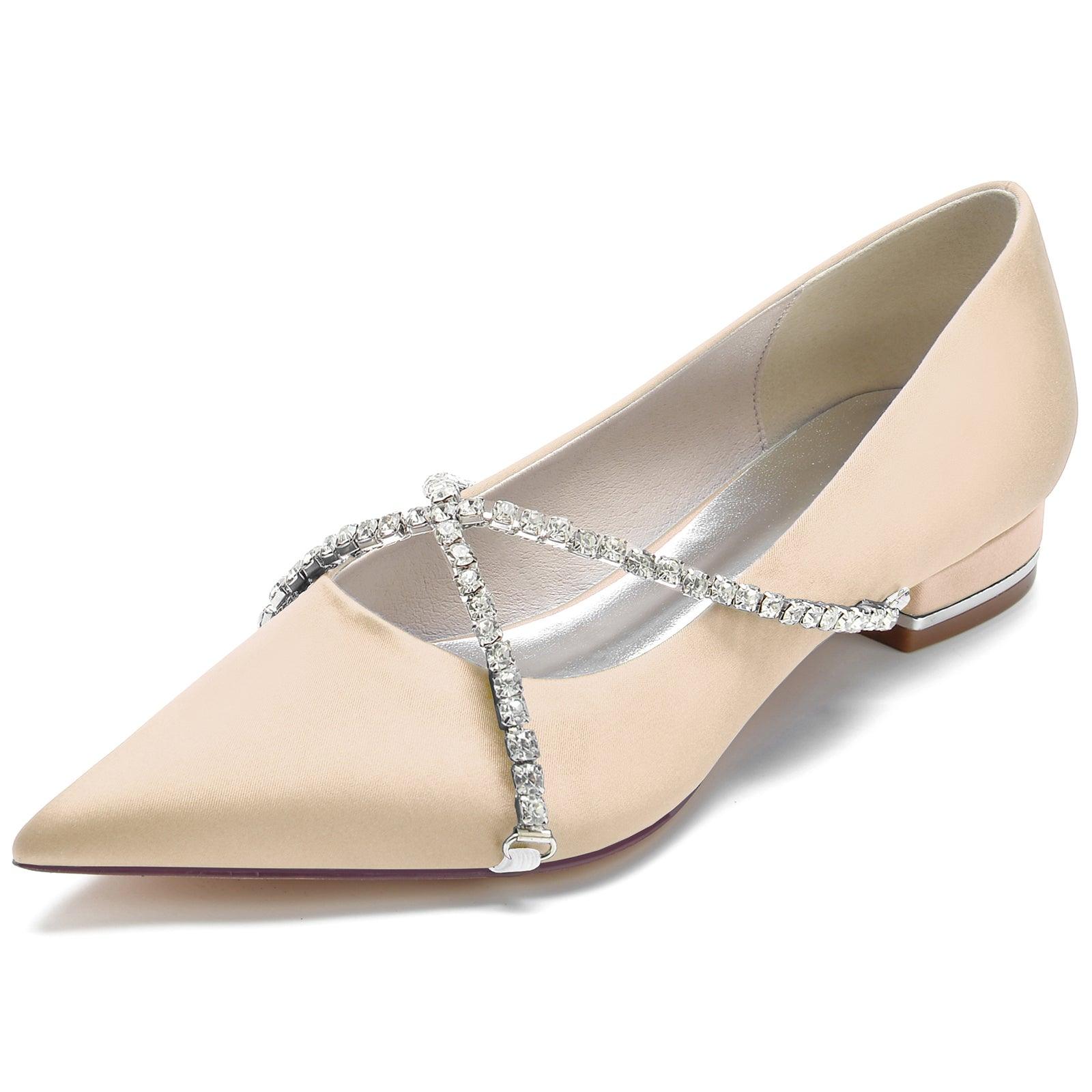 Flat Heel 2.5cm Silk-Like Shoes CK0248 - COCOMELODY