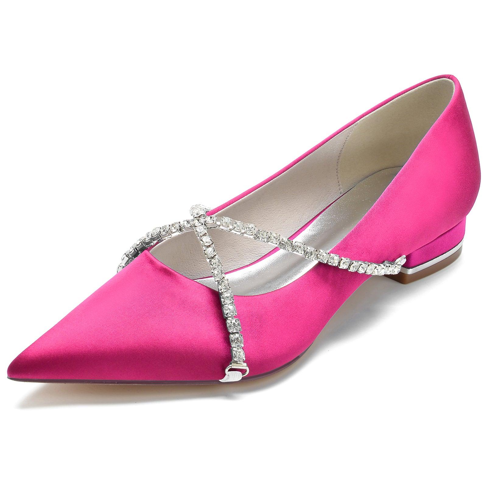 Flat Heel 2.5cm Silk-Like Shoes CK0248 - COCOMELODY