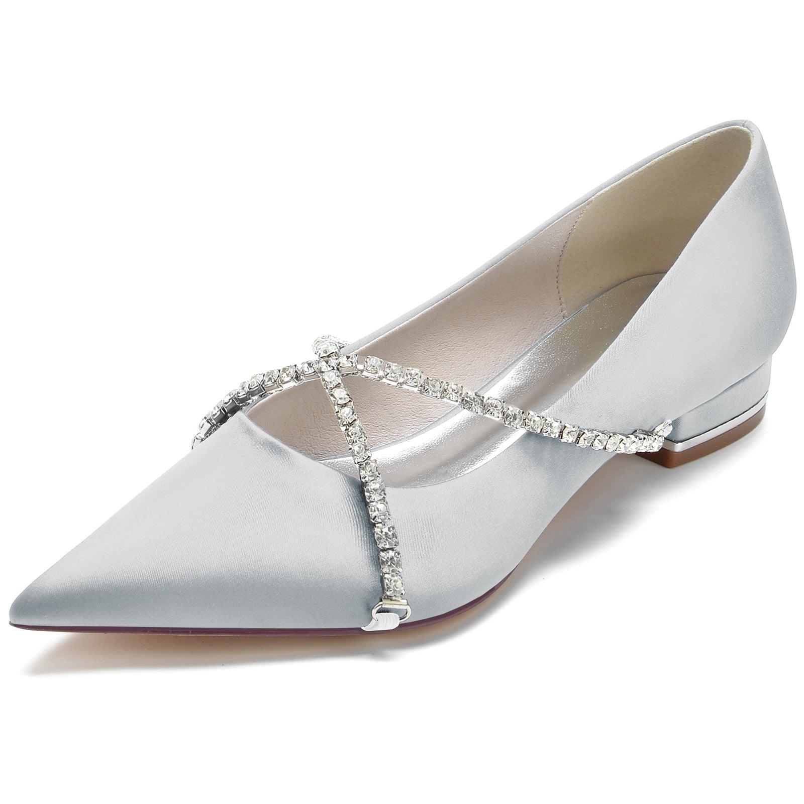 Flat Heel 2.5cm Silk-Like Shoes CK0248 - COCOMELODY