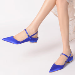 Flat Heel 2.5cm Silk-Like Shoes CK0250 - COCOMELODY