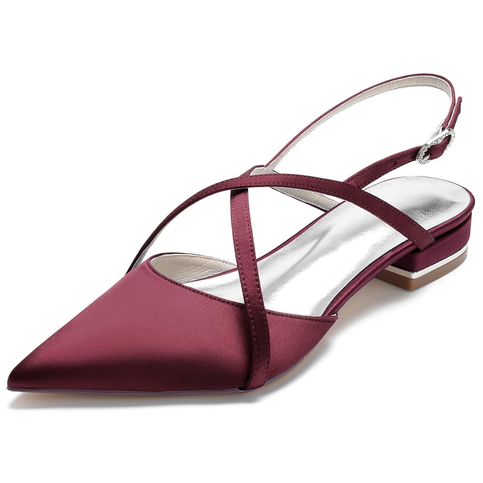 Flat Heel 2.5cm Silk-Like Shoes CK0252 - COCOMELODY
